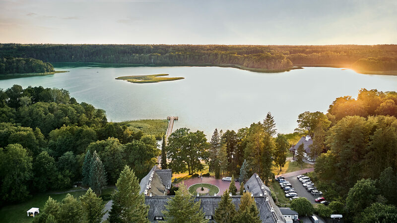 Łańsk - widok z lotu ptaka